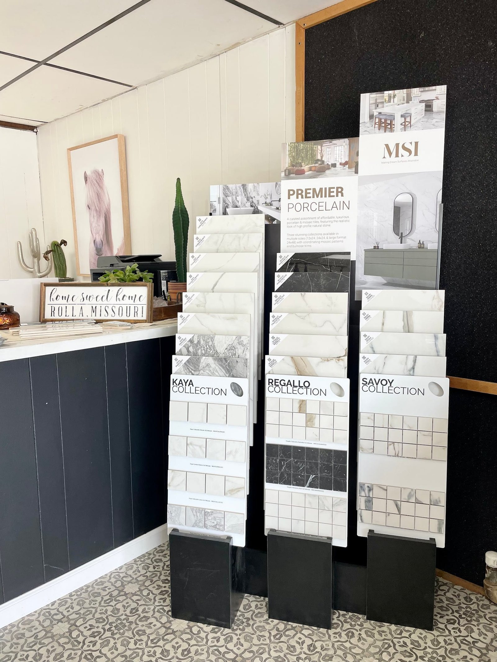 Flooring Samples And Product Displays At Farmhouse Flooring