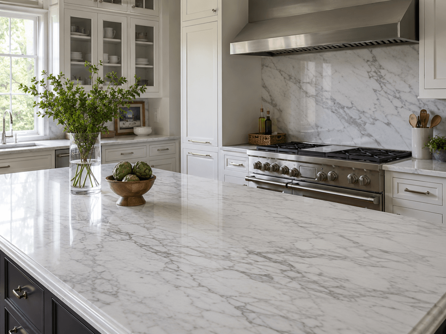 Marble Countertop Surface Texture