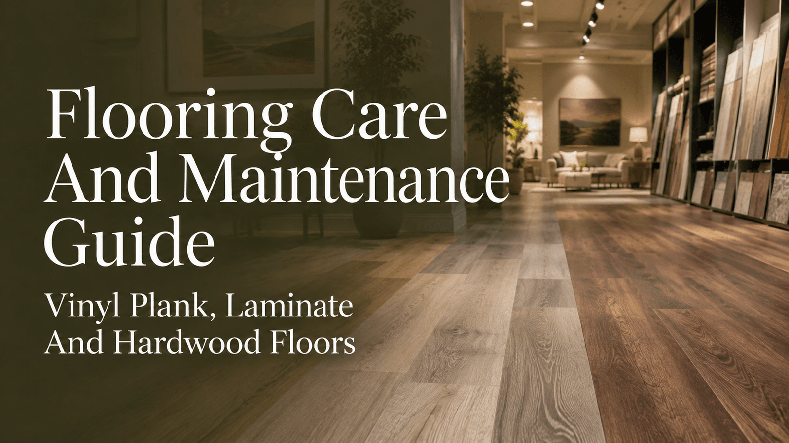 Flooring Care and maintenance guide for vinyl plank, laminate and hardwood floors.